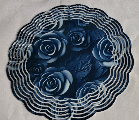 Black Rose 10 inch Wind Spinner