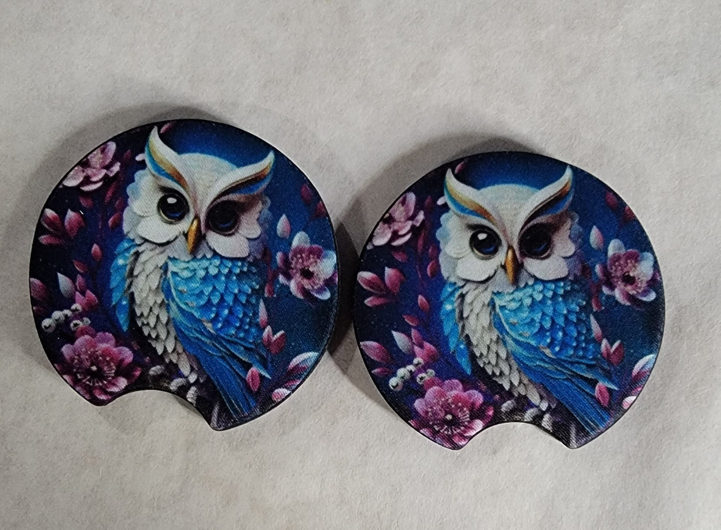 Car Coasters - Blue Owl