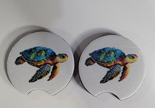 Car Coasters -Blue Sea Turtles