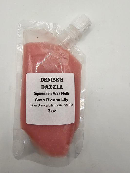 Squeezable Soy Wax Melts - Casa Blanca Lily