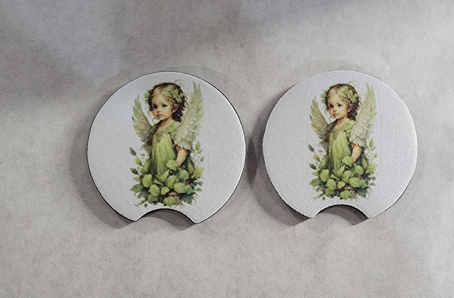 Car Coasters - Green Angel