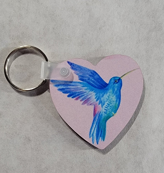 Hummingbird Sublimation Keychain