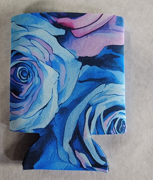 Blue and Purple Rose Koozies - Sublimation