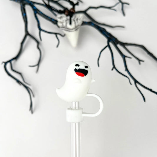 10mm Straw Topper - Laughing Ghost