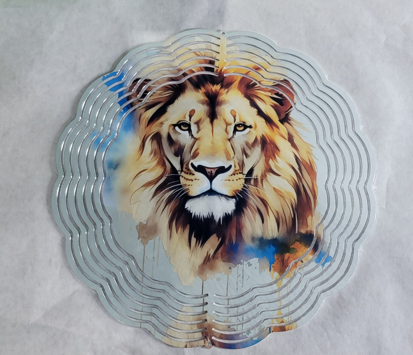 Lion 10 inch Wind Spinner