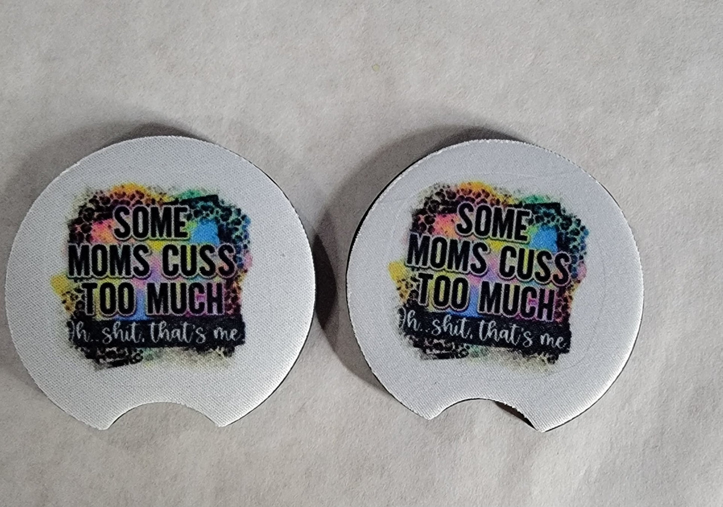 Car Coasters - Some Mom's Cuss