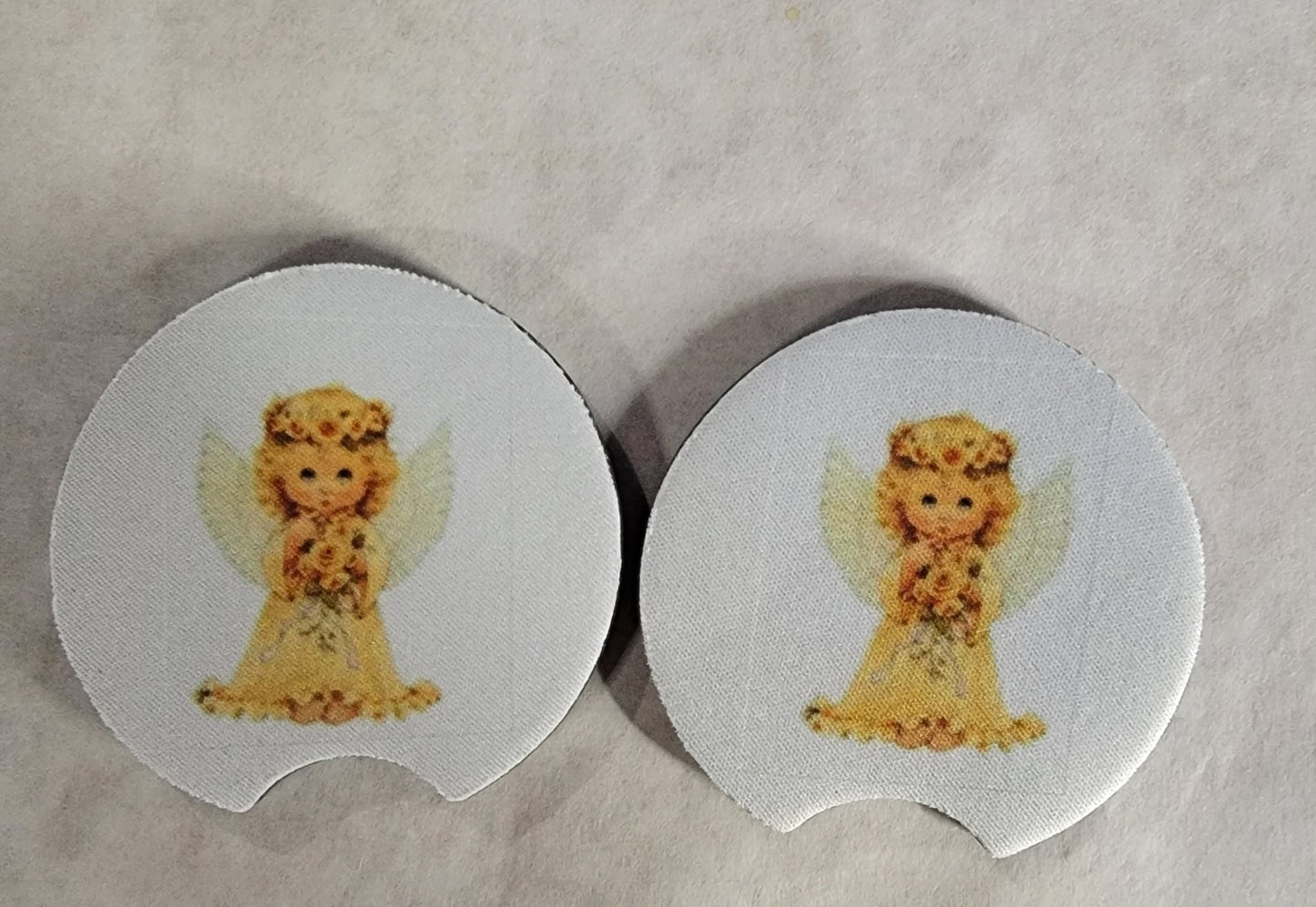 Car Coasters - Orange Angel