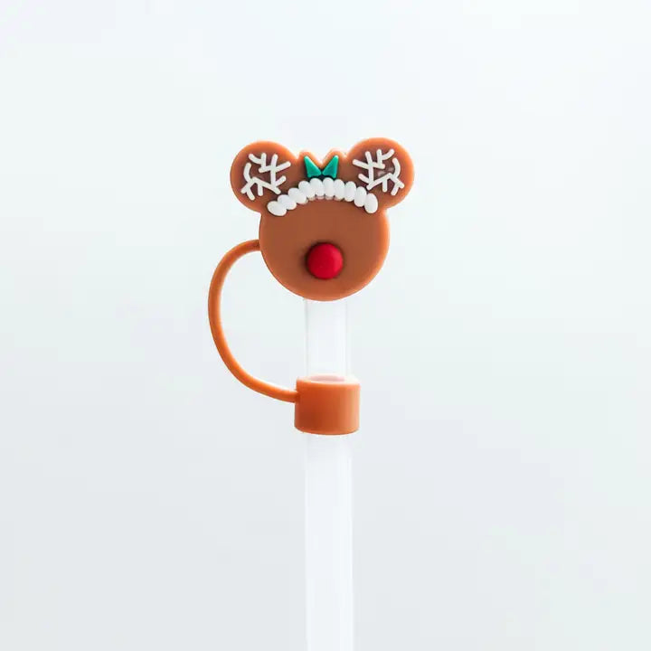 8mm Straw Topper - Reindeer