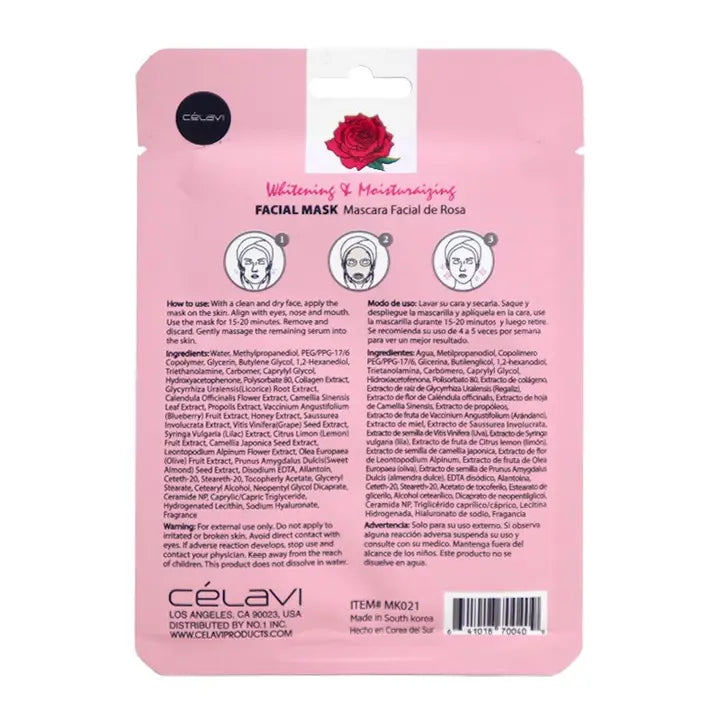 Celavi Rose Water Facial Mask