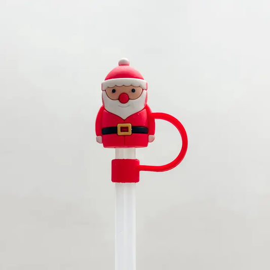 8mm Straw Topper - Santa