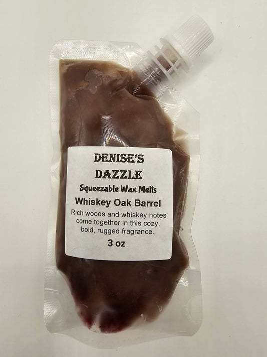 Squeezable Soy Wax Melts - Whiskey Oak Barrel